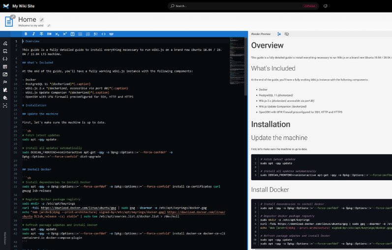 Wiki.js 3.0 Feature Preview - Markdown Editor